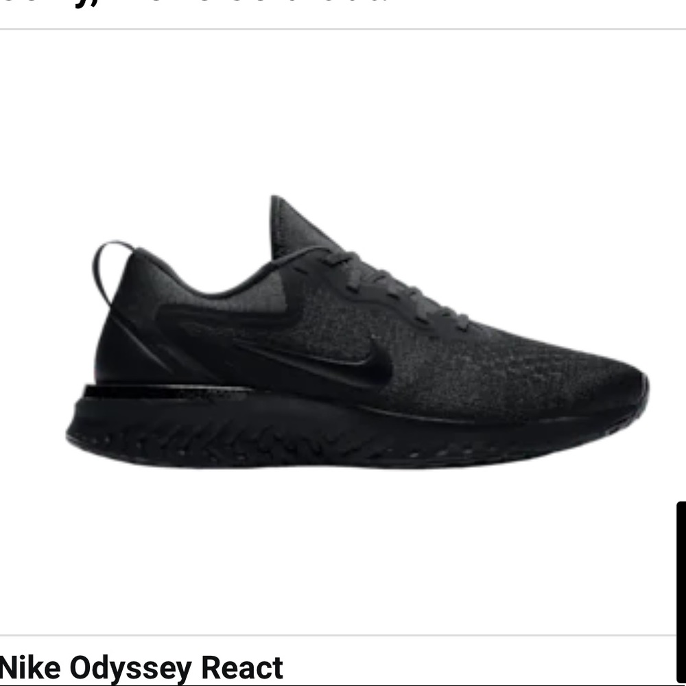 Nike | Odyssey React | Black | Size 7